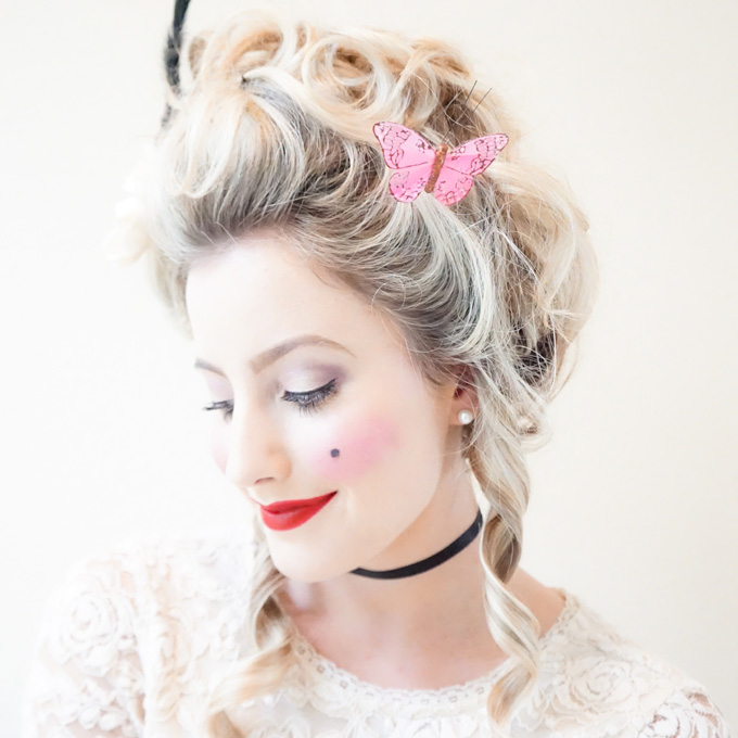 Makeup + Hair Tutorial: Marie Antoinette Halloween Look