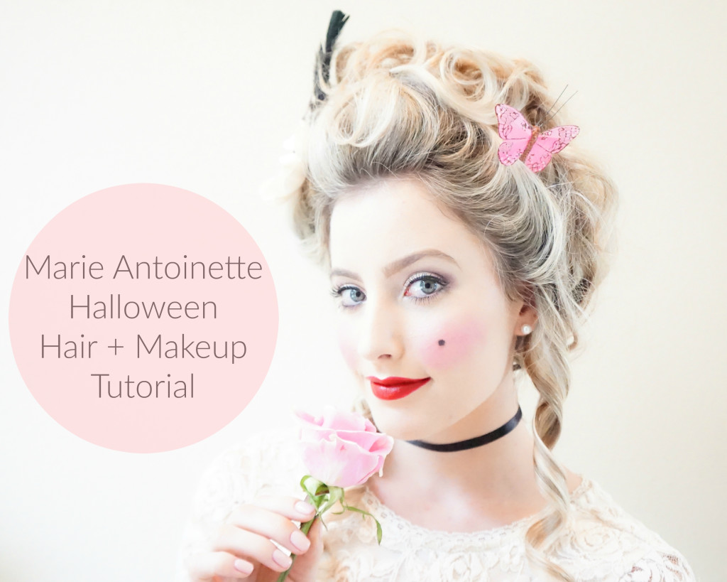 Katelyn Jones A Touch of Pink Blog Lancome Marie Antoinette Halloween Hair + Makeup Tutorial