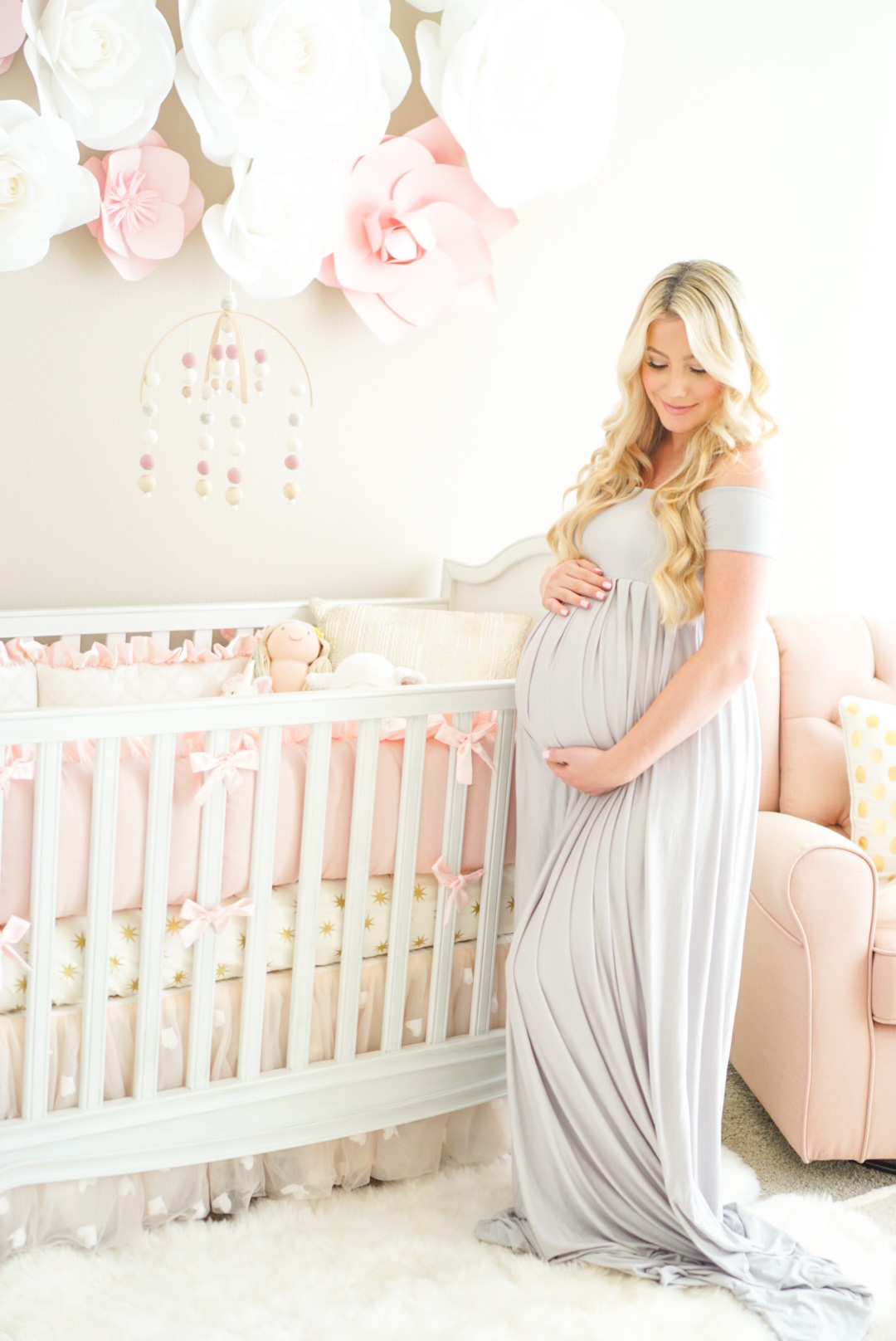 Blogger Katelyn Jones A Touch of Pink Baby Nursery