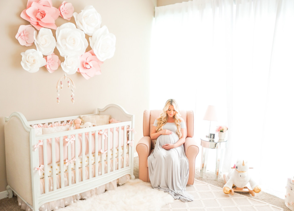 Lifestyle Blogger Katelyn Jones of A Touch of Pink shares her Baby Girl's Nursery Reveal