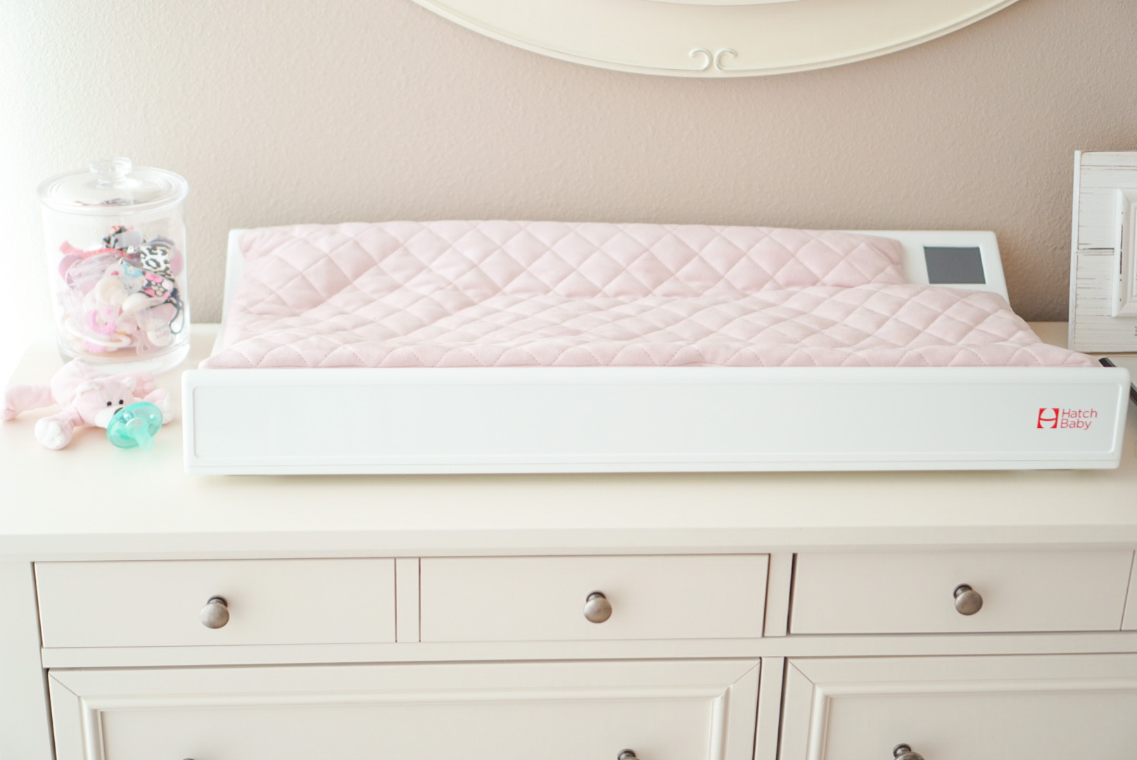 Blogger Katelyn Jones A Touch of Pink Nursery Hatch Baby Changing Pad