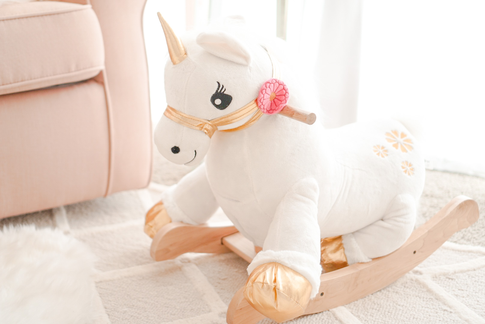 Blogger Katelyn Jones A Touch of Pink Unicorn Rocker Rockabye 