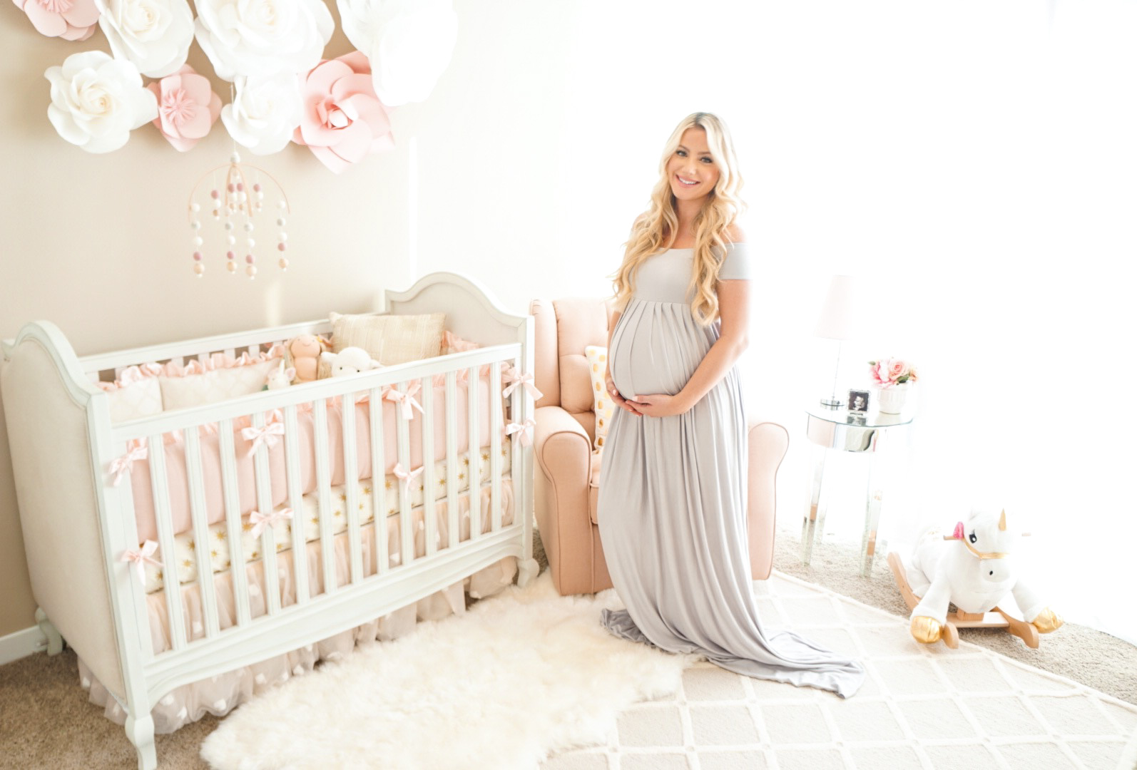 blush pink nursery accessories