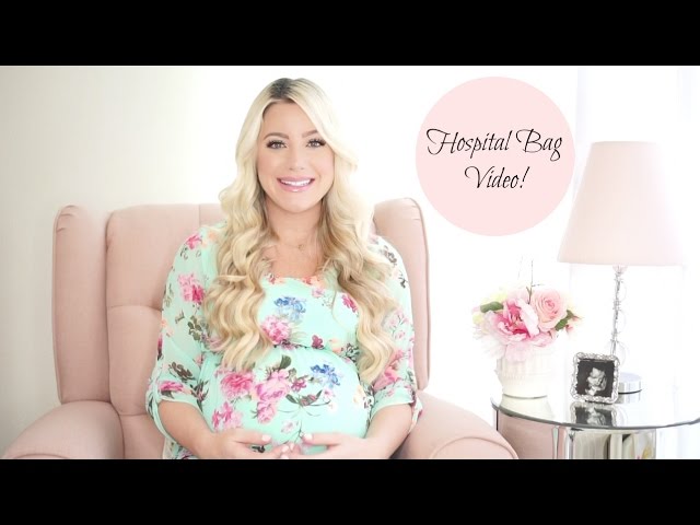 Mommy Blogger Katelyn Jones of A Touch of Pink Blog is sharing a video of what she is bringing in her hospital bag