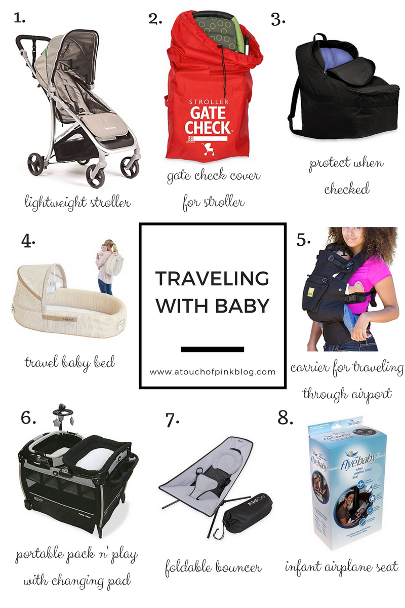 A Touch of Pink Blog Katelyn Jones Travel with Baby Tips