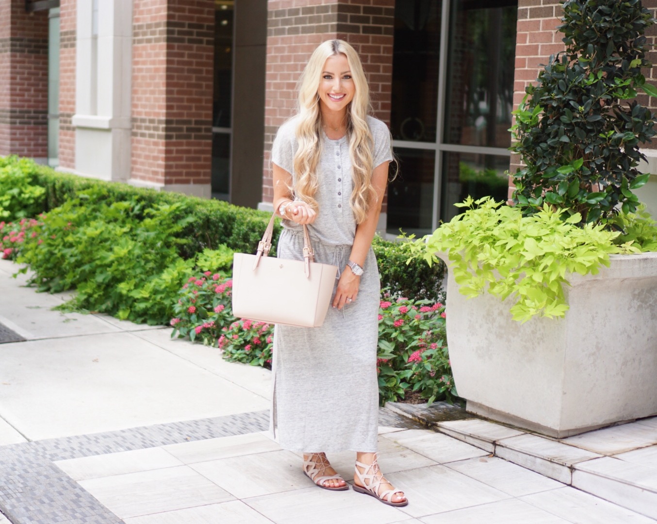 Katelyn Jones A Touch of Pink Blog Maxi Dress Nordstrom