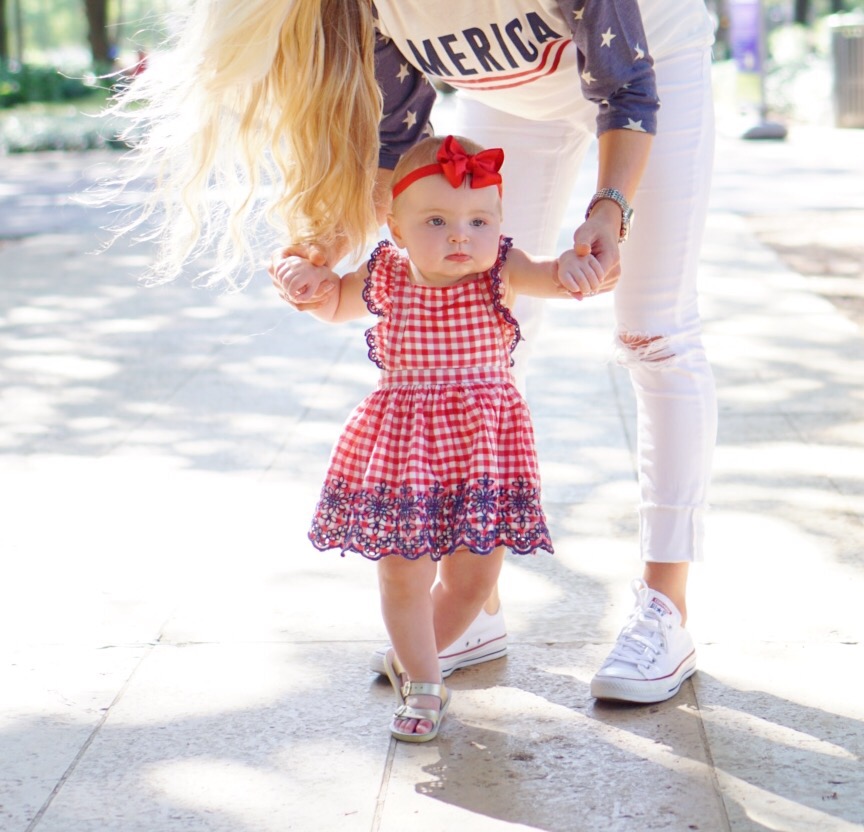 Katelyn Jones A Touch of Pink Blog Baby Girl Fourth of July Outfit