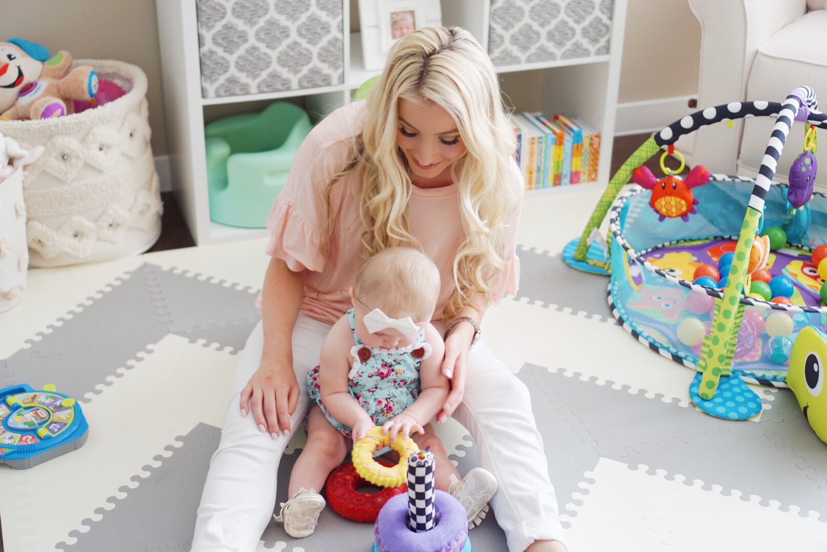 Katelyn Jones A Touch of Pink buybuy BABY Toys stackable rings for baby