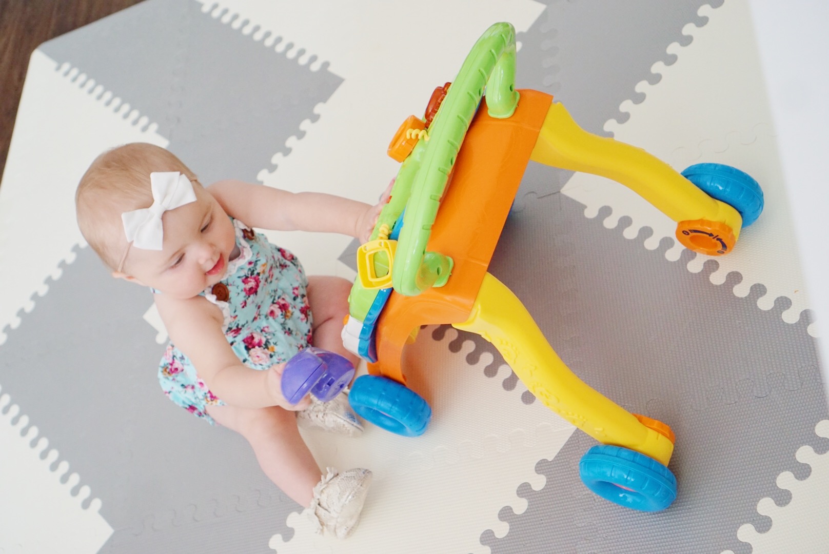 IMG_6802Katelyn Jones A Touch of Pink buybuy BABY Vtech Sit to stand learning walker