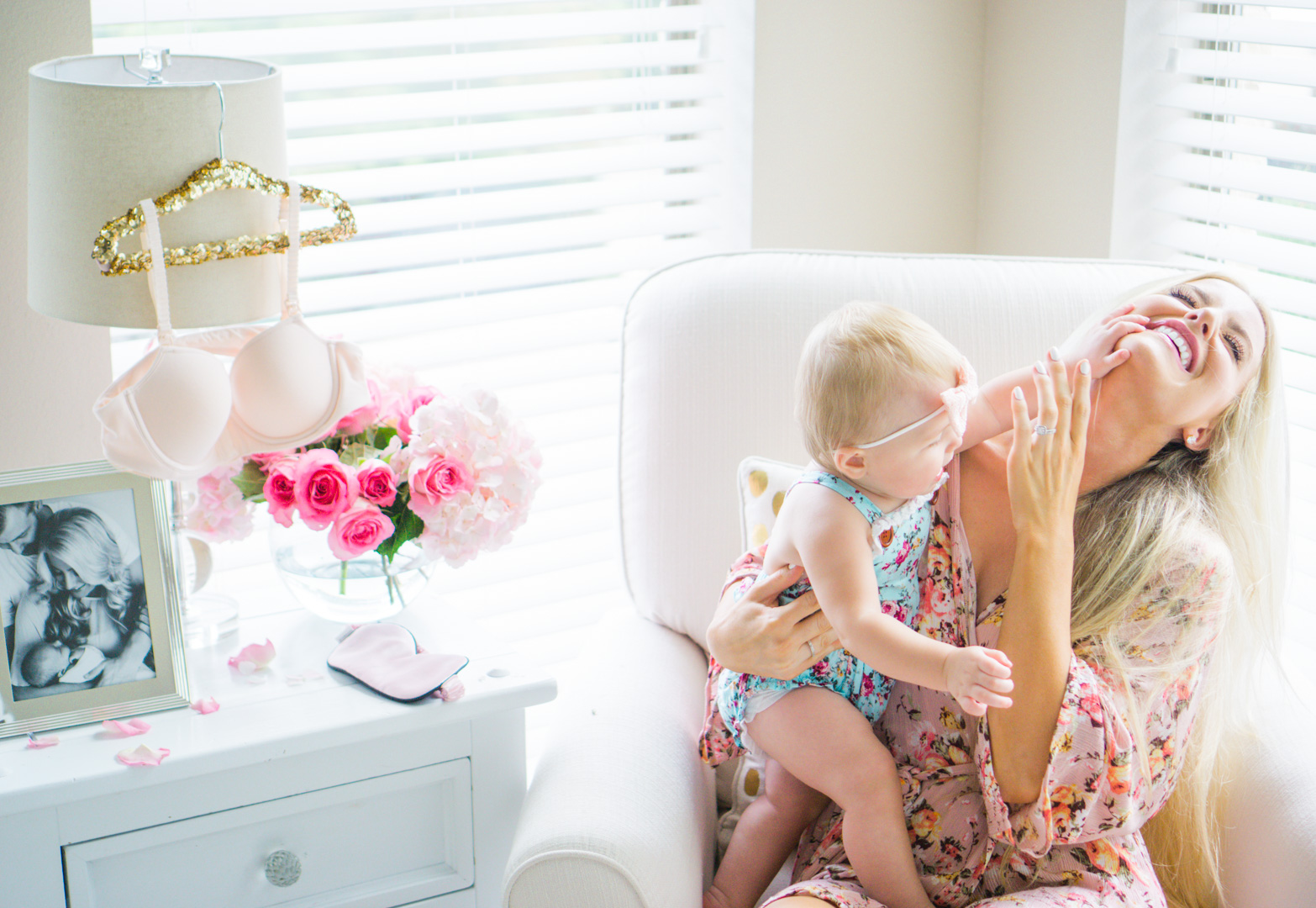 Katelyn Jones A Touch of Pink Blog Third Love Nursing Bra Baby Girl Mommy Daughter Having Fun