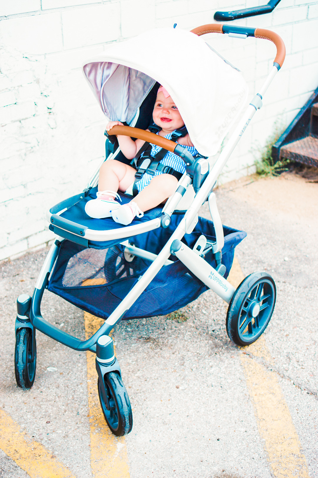 uppababy vista white stroller