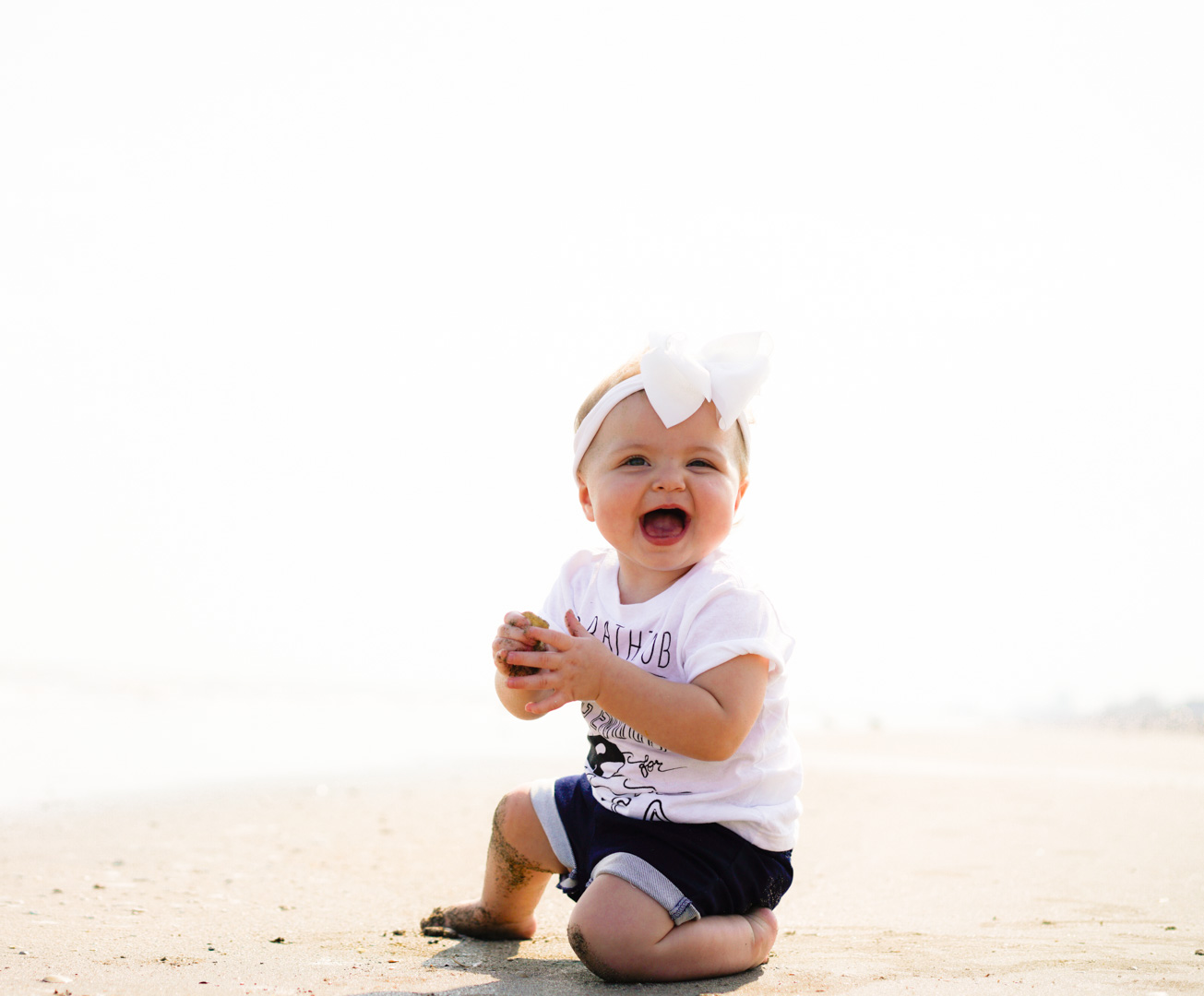 Katelyn Jones A Touch of Pink Blog Munchkin Campaign Orca Awareness Cute Baby Girl Beach