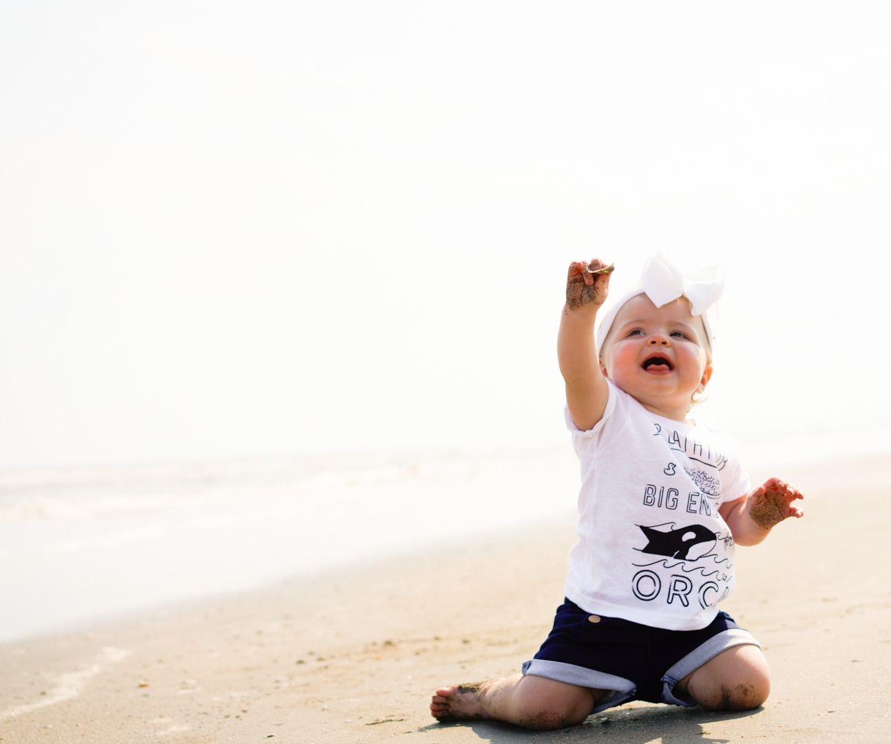 Katelyn Jones A Touch of Pink Blog Munchkin Campaign Orca Awareness The Whale Sanctuary Cute Baby Girl Beach