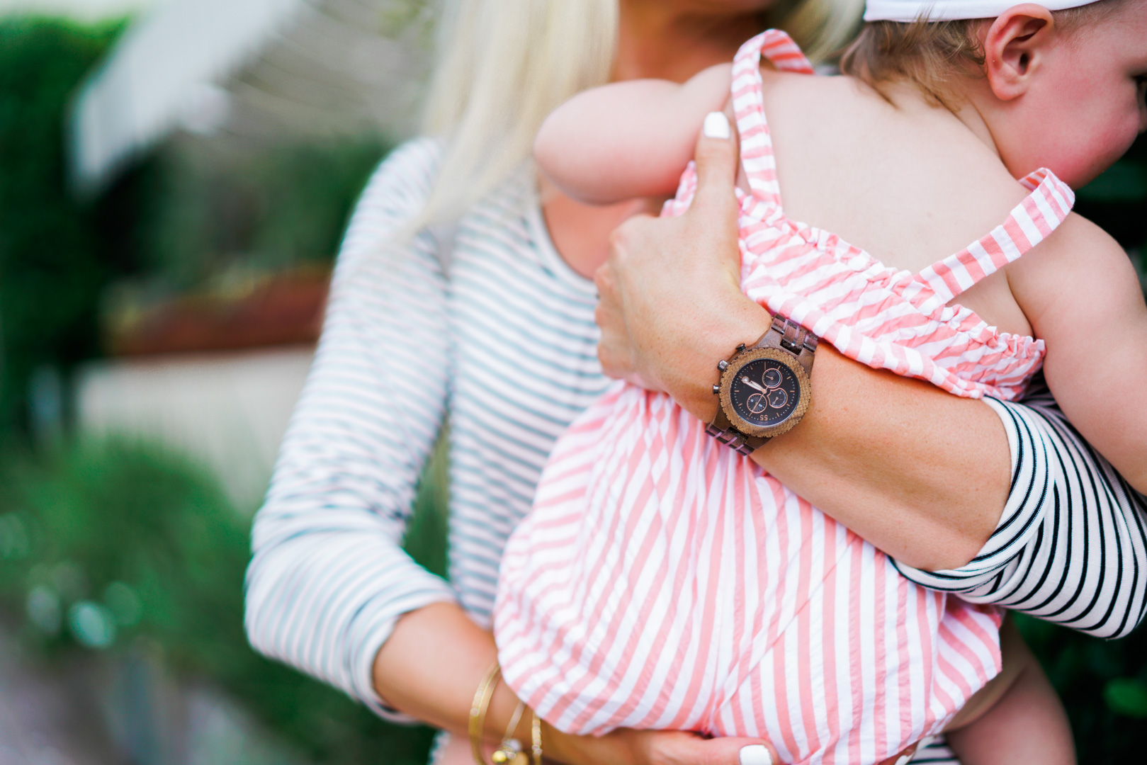 Katelyn Jones A Touch of Pink Blog Jord Watch Fieldcrest Maple Wood Watch Mommy Daughter Baby Girl