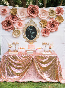 Katelyn Jones A Touch of Pink Baby Girl Birthday Dessert Table
