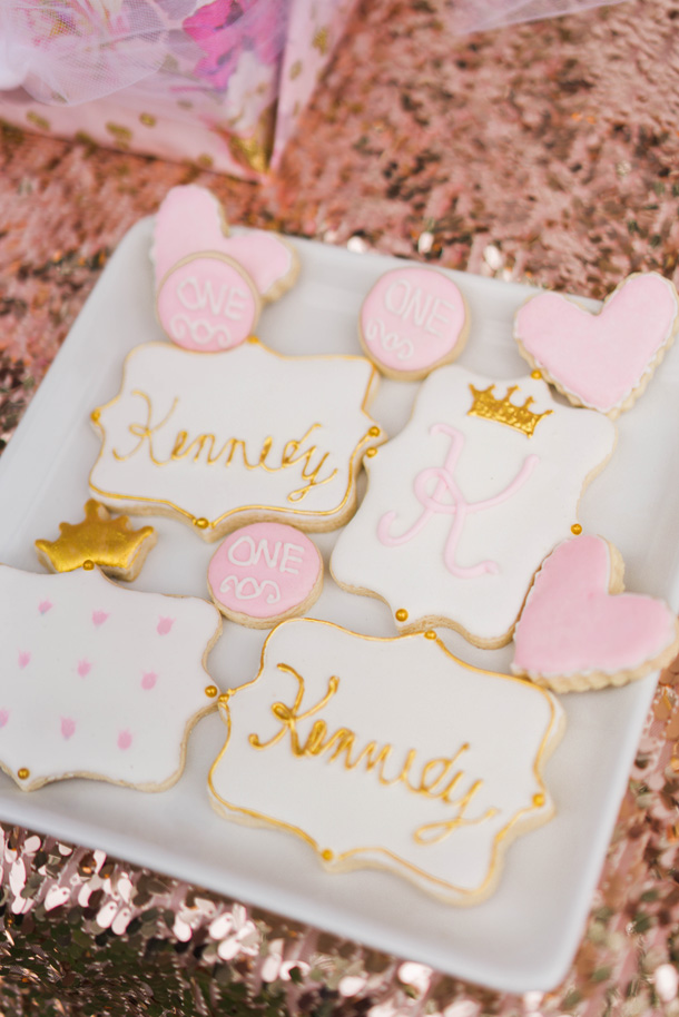 Katelyn Jones A Touch of Pink Baby Girl Birthday Desserts Sugar Cookies