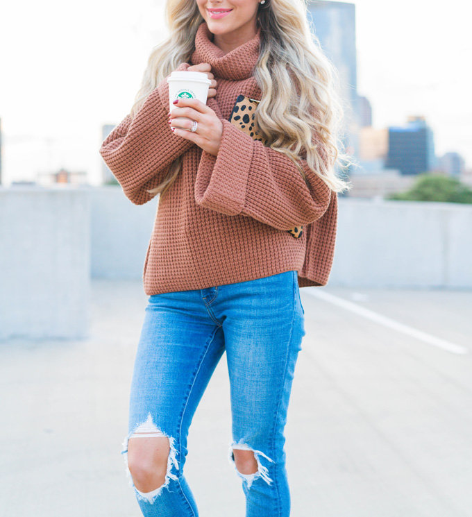 Katelyn Jones A Touch of Pink Blog Evereve Free People Knit Sweater Park City Pullover (2)