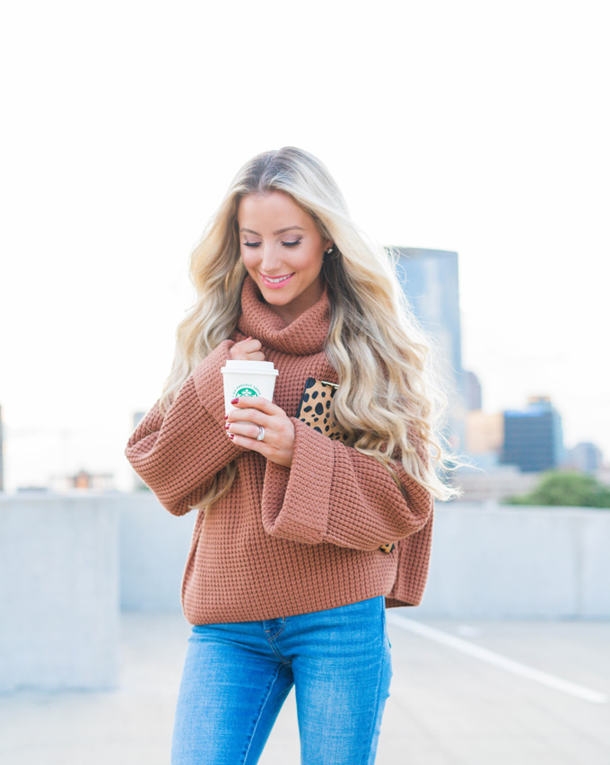 Katelyn Jones A Touch of Pink Blog Evereve Free People Knit Sweater Park City Pullover