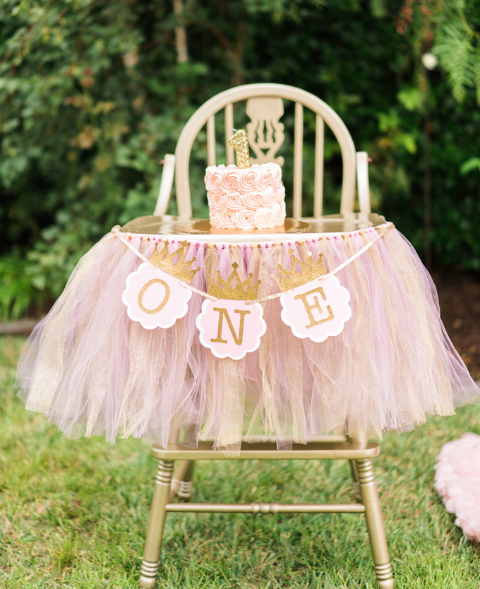 Katelyn Jones A Touch of Pink Girl Smash Cake High Chair