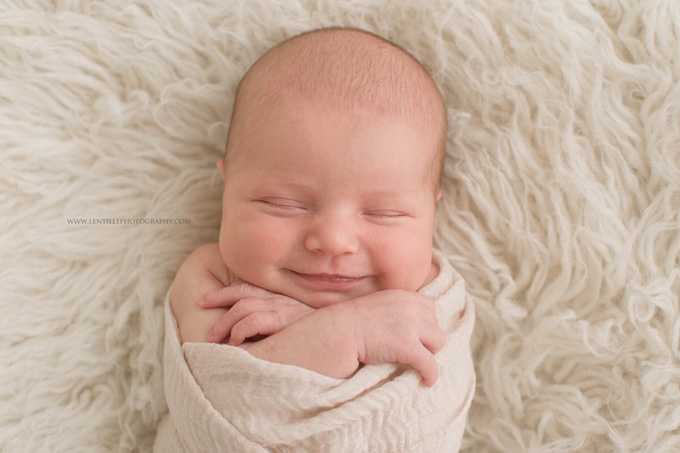 Katelyn Jones A Touch of Pink Blog Baby Sleep Newborn Photos Happy Baby Girl