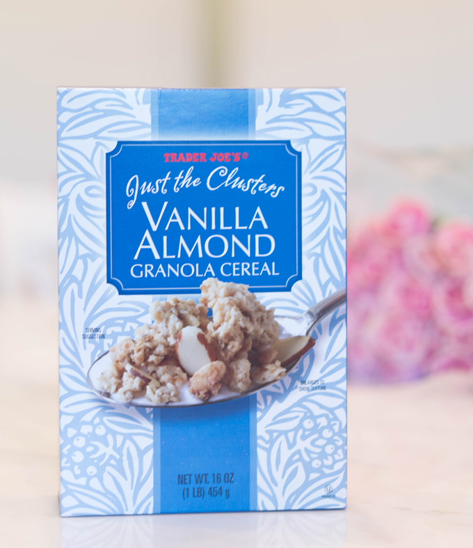 Katelyn Jones A Touch of Pink Blog Trader Joe's Grocery Haul Favorites Vanilla Almond Granola Cereal