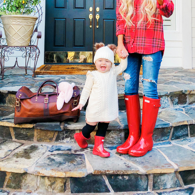 Katelyn Jones A Touch of Pink Blog Duluth Pack Weekender Bag Traveling with Toddler Tips