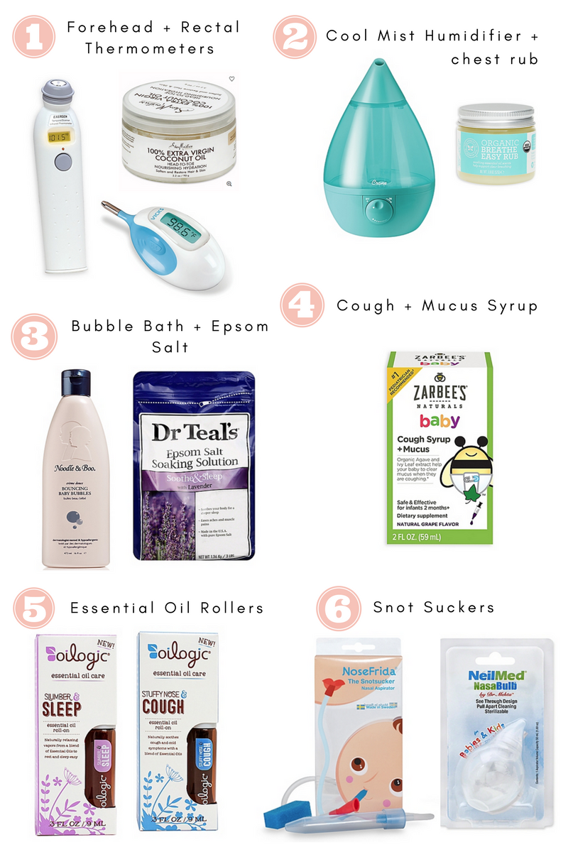 Lifestyle blogger Katelyn Jones of A Touch Of Pink shares products to help sick baby