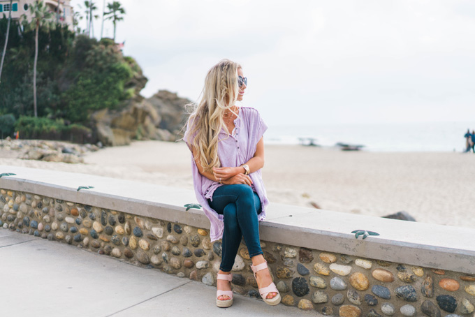 Lifestyle blogger Katelyn Jones of A Touch Of Pink wears Audrina' Platform Espadrille Sandal