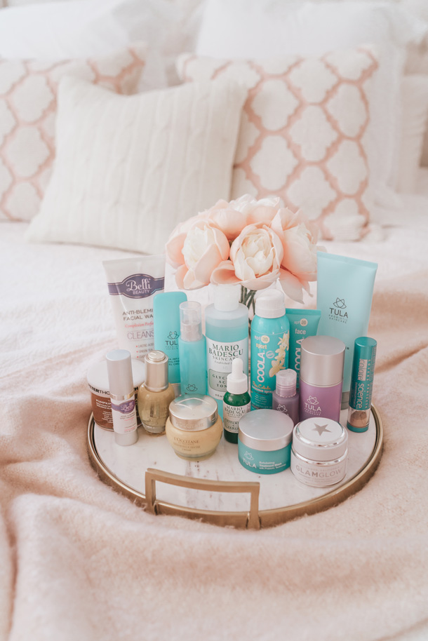 Lifestyle Blogger Katelyn Jones of A Touch of Pink Blog Nordstrom skincare routine