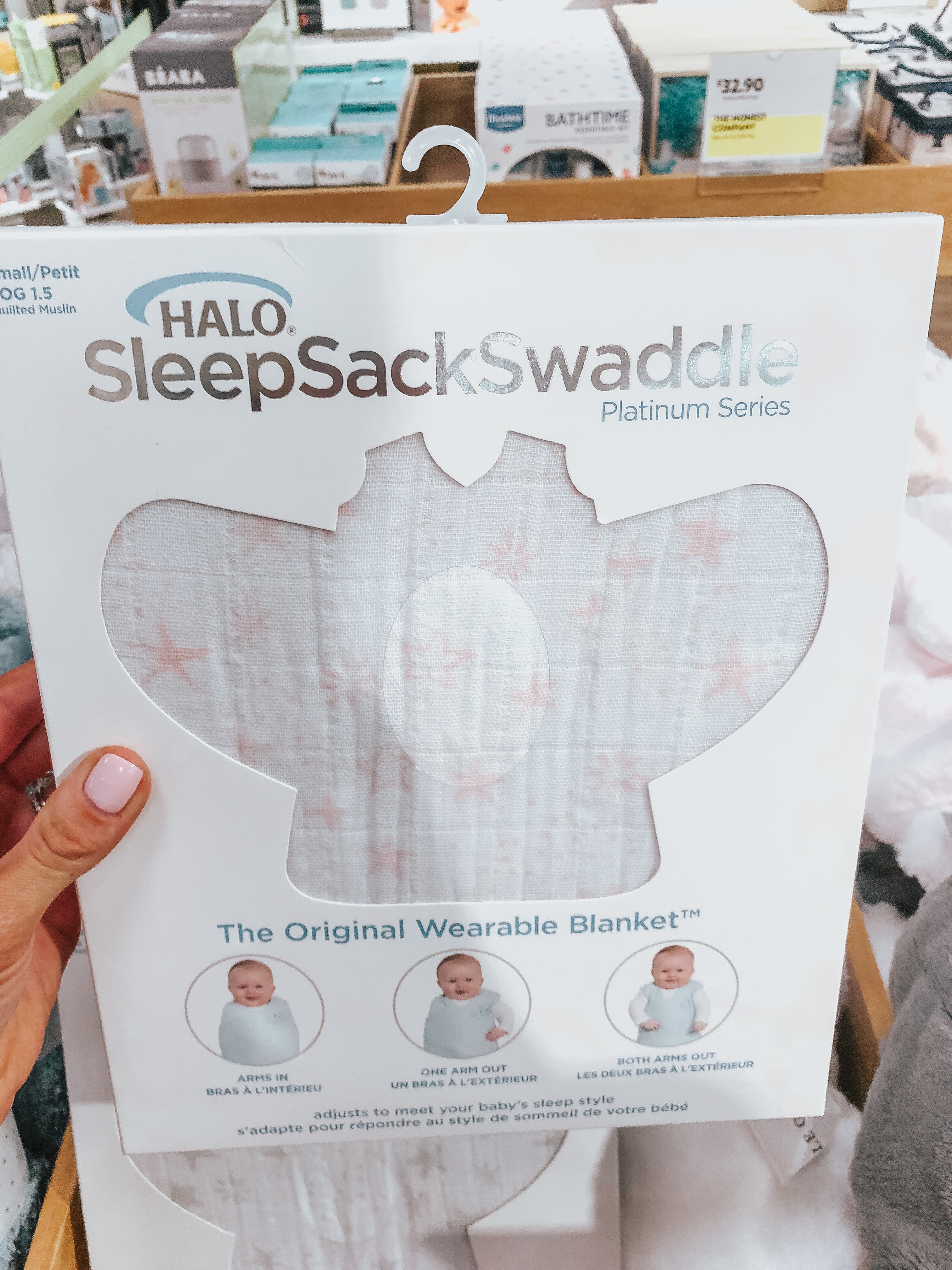 Lifestyle Blogger Katelyn Jones of A Touch of Pink Blog reviews the Halo Sleep Sack Swaddle from the Nordstrom Anniversary Sale 2018