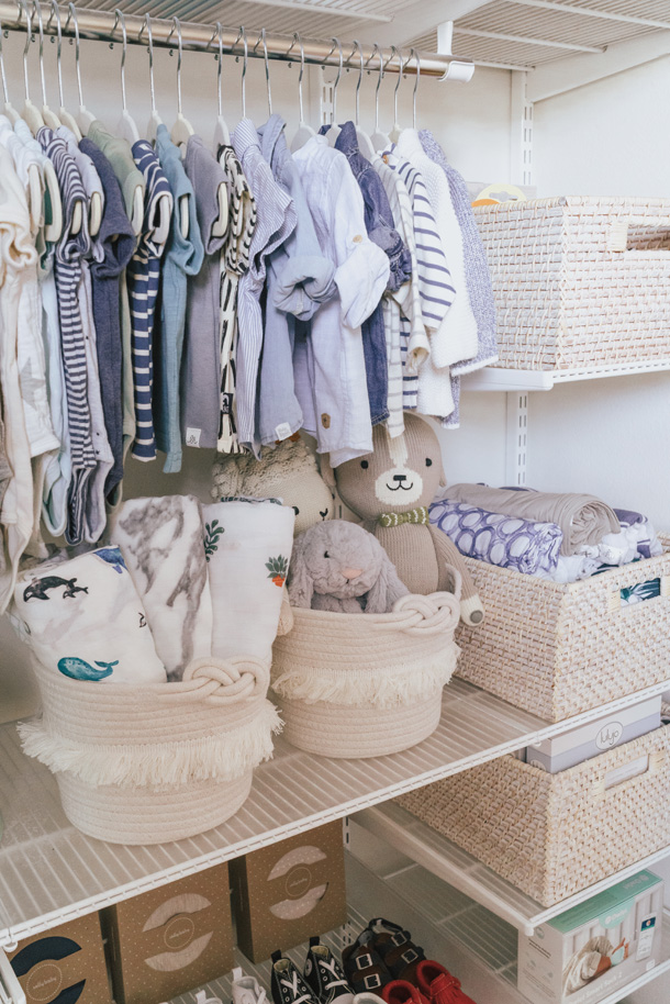 Nursery Closet Makeover: Elfa Closet System and Nursery