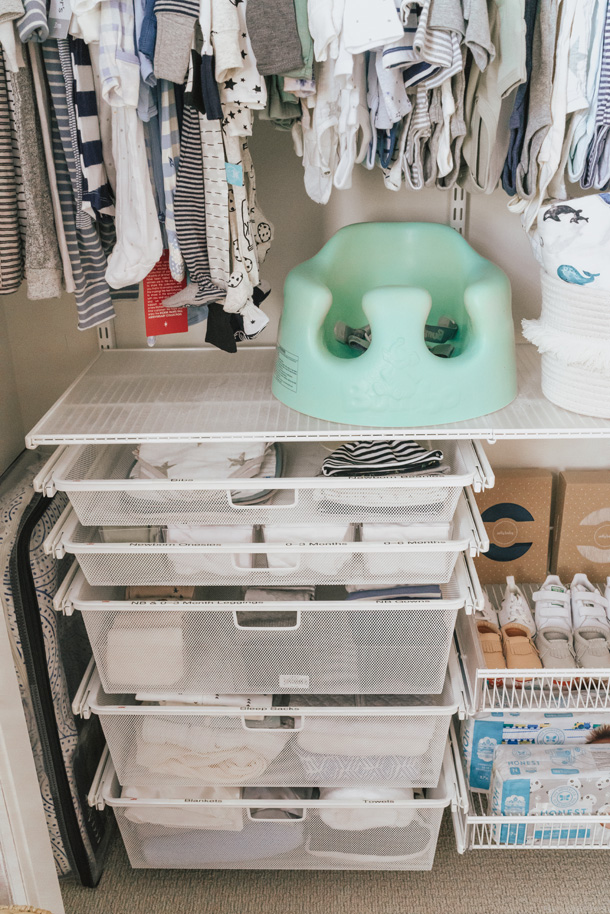 Nursery Closet Organization: ELFA Decor Upgrade from The Container