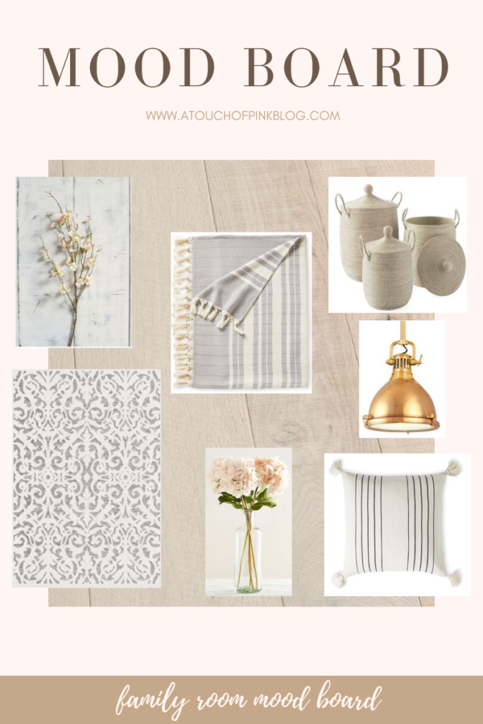 Katelyn Jones A Touch of Pink Blog Home Depot Mood Board Remodel Hardwood Flooring